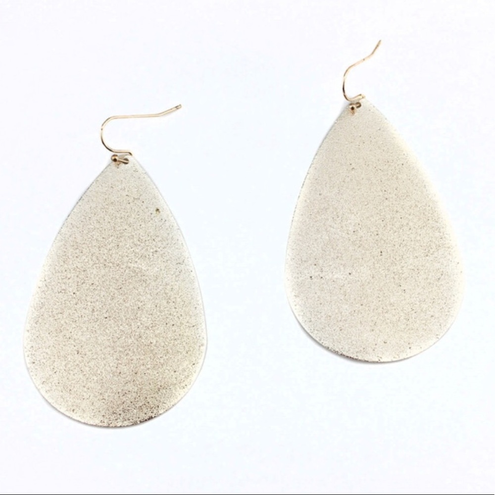 ❤️ Rose Gold Metallic Tear Drop Earrings ❤️